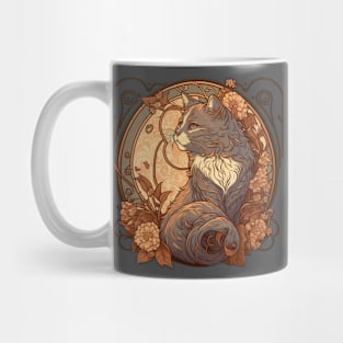 Art Nouveau Kitty Mug